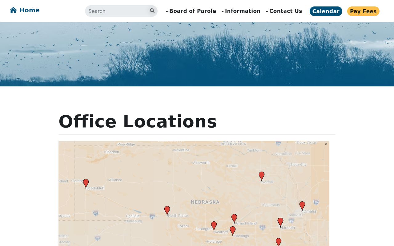 Nebraska parole contacts related to Fillmore County arrest outcomes