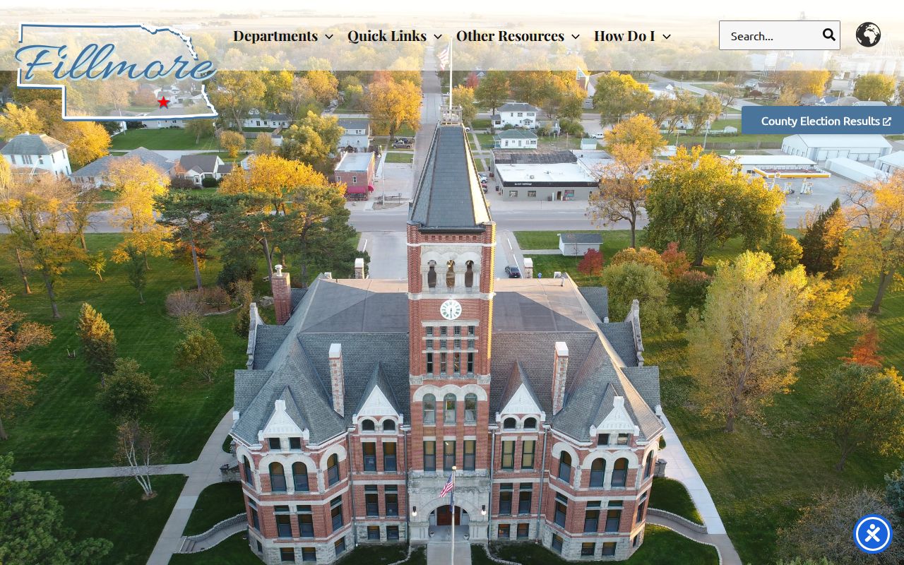 Fillmore County criminal records offices on the official county service website
