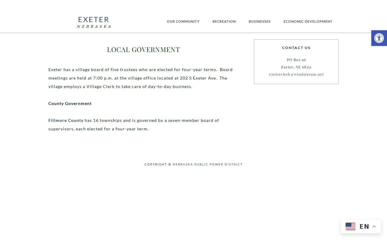 Exeter criminal records fallback through the official village office
